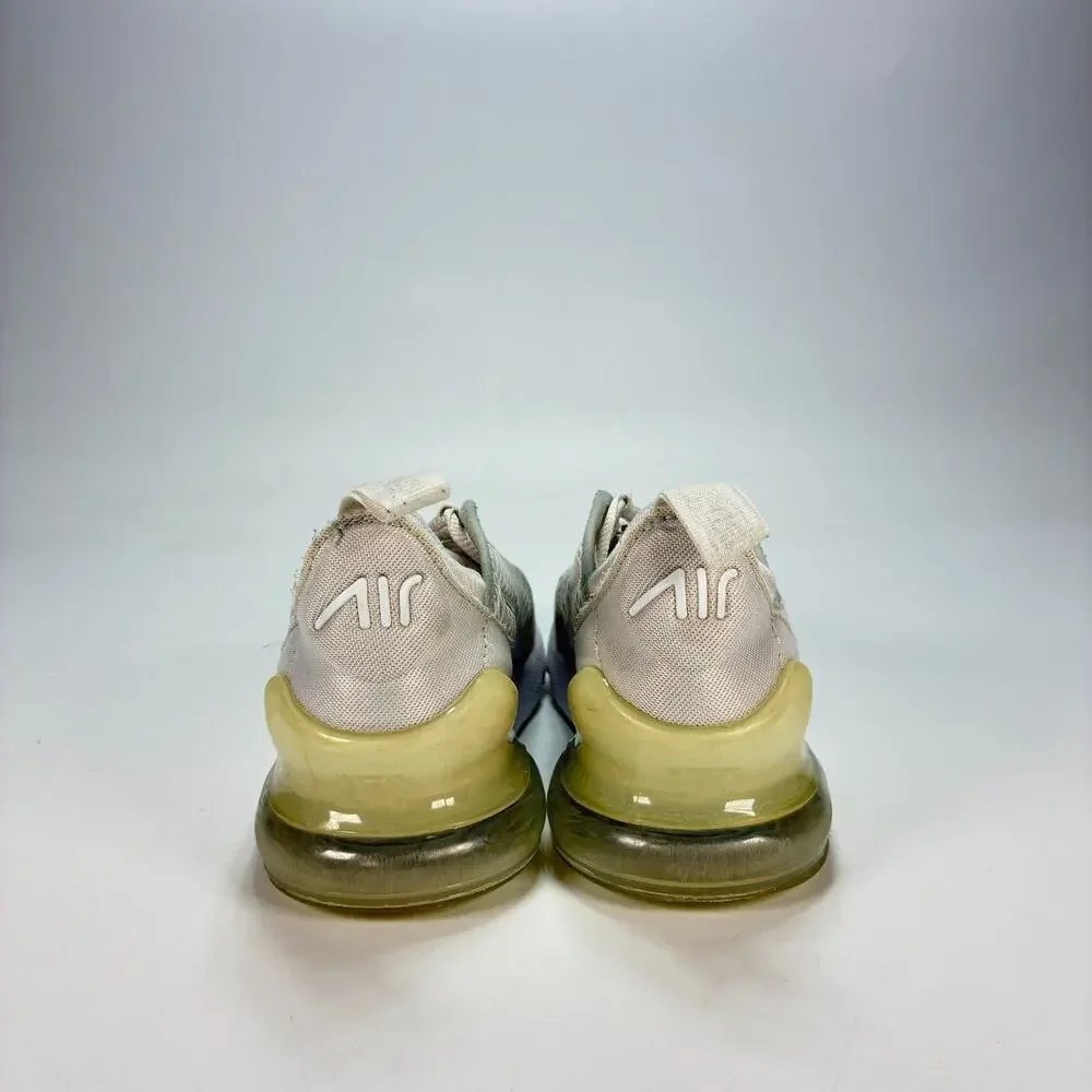 Nike Air Max 270 White Casual Lifestyle Sneakers Shoes AO2372-103 Youth Size 1Y